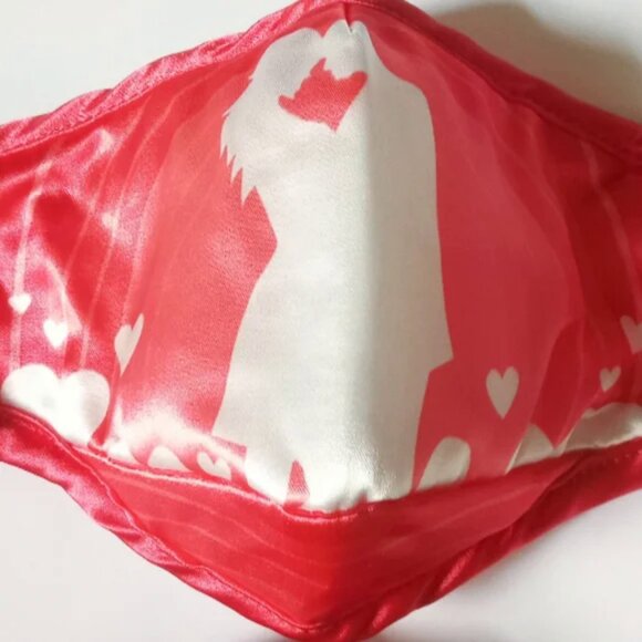NEW Mulberry Satin Love Face Mask Set of 3 - Picture 7 of 7